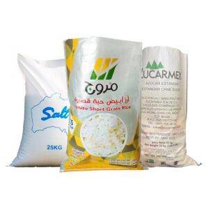 أكياس منسوجة من البولي بروبيلين صالحة للأكل